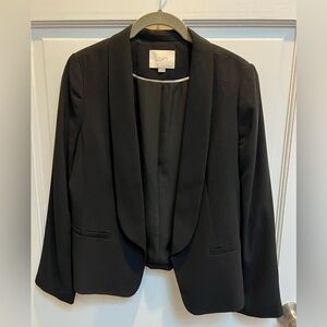LOFT cropped black blazer size 4P